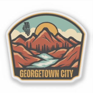 Adesivo cidade de Georgetown, Illinois