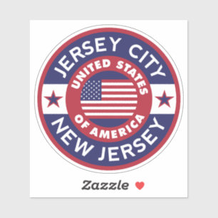 Adesivo CIDADE DE JERSEY, Nova Jersey