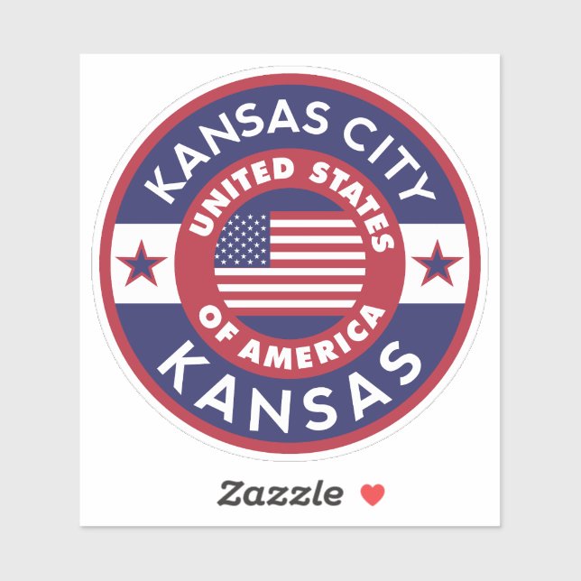 Adesivo CIDADE DE KANSAS, Kansas (Folha)