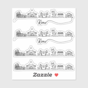 Adesivo Cidade de Roma - Skyline