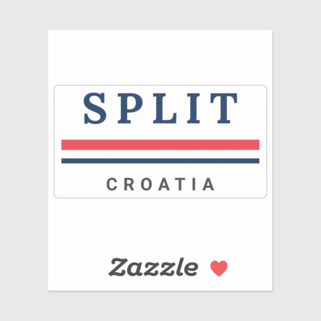 Adesivo Cidade de Split Croácia (Folha)