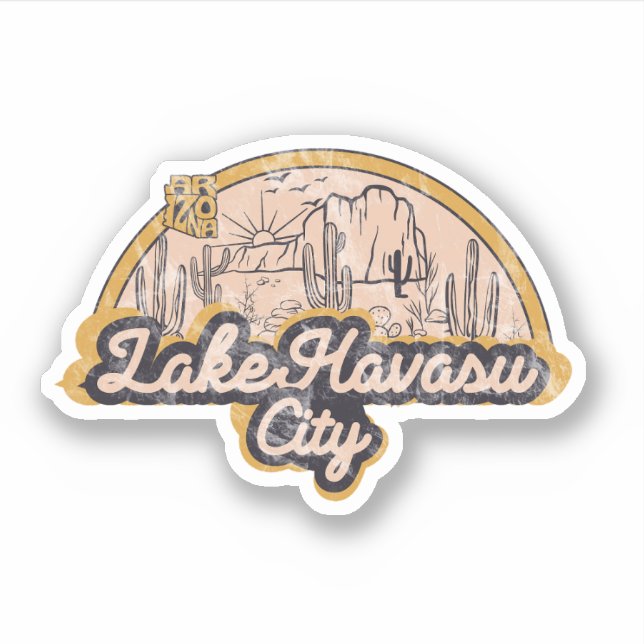 Adesivo Cidade do Lago Havasu, Arizona (Frente)