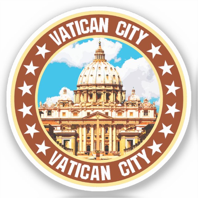 Adesivo Cidade do vaticano (Frente)