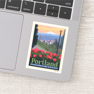 Adesivo Cidade dos Rosas   Portland, Oregon