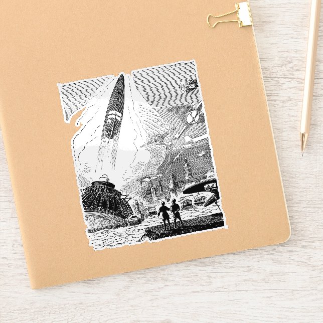 Adesivo Cidade futura (Notebook)