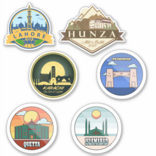 Adesivo Cidades do Paquistão