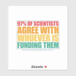 Adesivo Ciência e Estatísticas