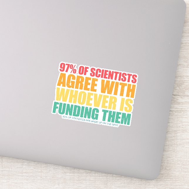 Adesivo Ciência e Estatísticas (Detalhe)