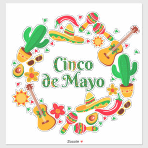 Adesivo Cinco De Mayo Sticker