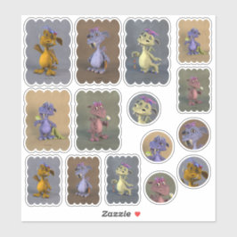 Adesivo Cinco dragões pequenos