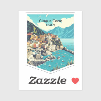 Adesivo Cinque Terre Itália, Viagem