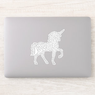 Adesivo Cinza Silver Lace unicorn