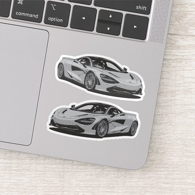 Adesivo Cinza Supercar Sticker (Detalhe)