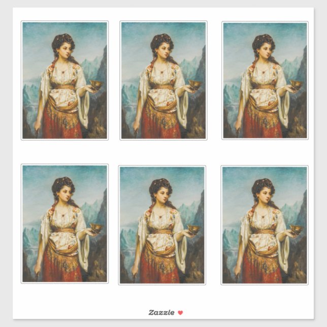 Adesivo Circe de Jean Jules Bardin (1875) (Folha)