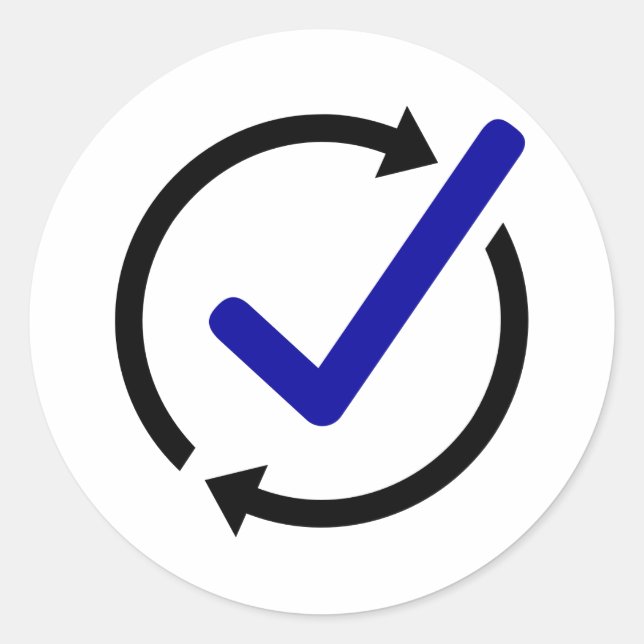 Adesivo Circular LogCheck (Frente)