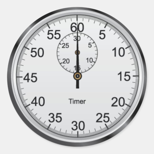 Adesivo circular simples do cronômetro (Frente)