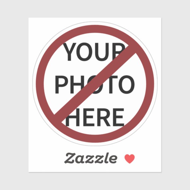 Adesivo Círculo de Banda Vermelha Personalizável Sem Símbo (Folha)