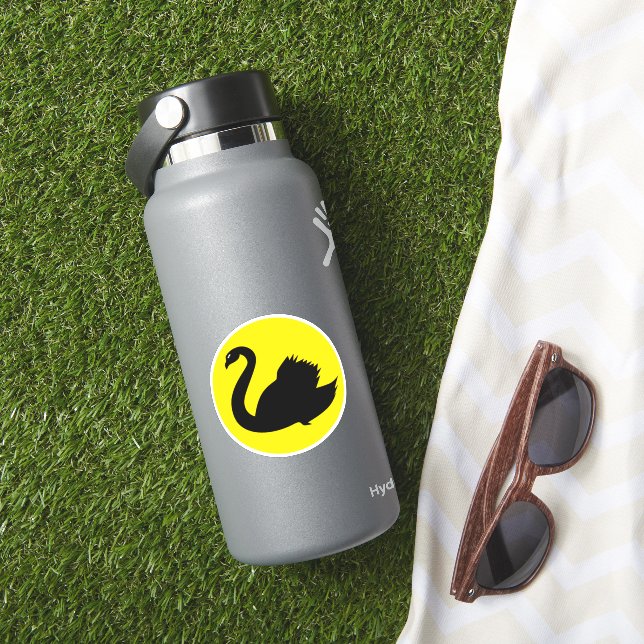 Adesivo Cisne de bandeira da Austrália Ocidental (HydroFlask Insitu)