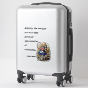 Adesivo Citação da Aventura Alice No País das Maravilhas W