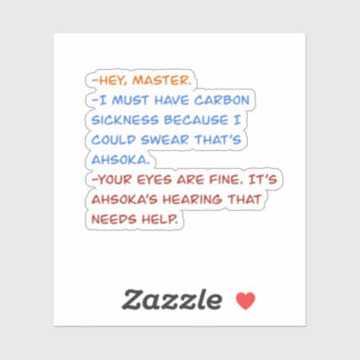 Adesivo citação das guerras clonadas