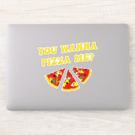 Adesivo Citação de pizza engraçada
