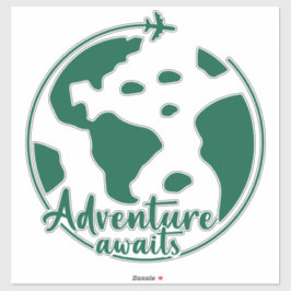 Adesivo Citação de Viagem estética cega