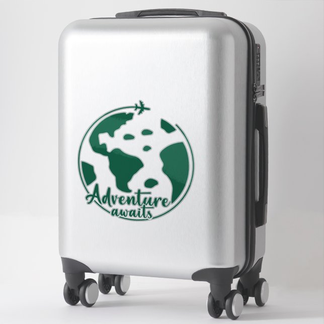 Adesivo Citação de Viagem estética cega (Mala)