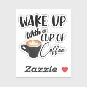 Adesivo citação do café