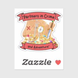 Adesivo citação do mapa pirata