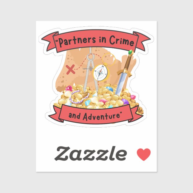 Adesivo citação do mapa pirata (Folha)