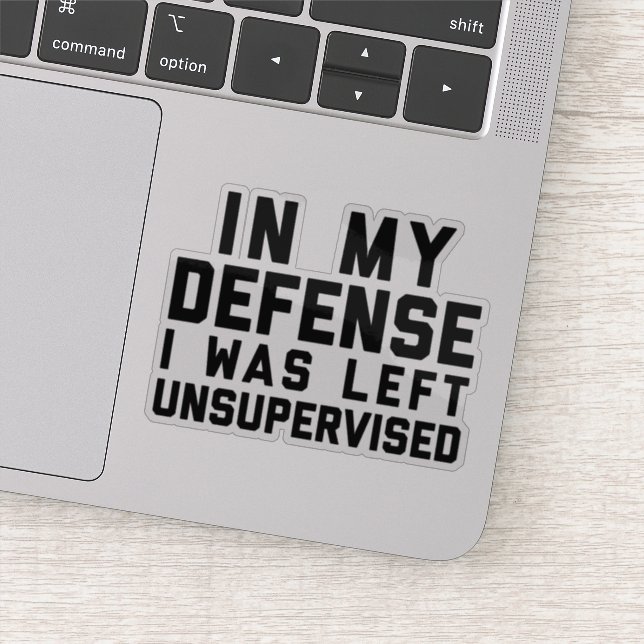 Adesivo Citação Engraçada Não Controlada (Detalhe)