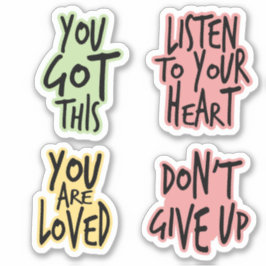 ADESIVO CITAÇÃO INSPIRATIVA COLORIDA