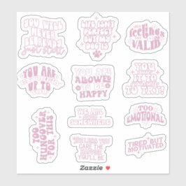 Adesivo citação motivacional de afirmação