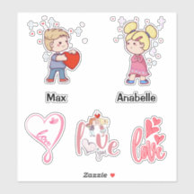 Citações de amor personalizáveis do casal Chibi Cu
