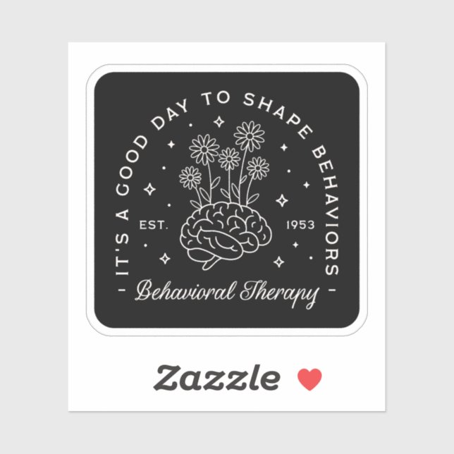 Adesivo Citações do terapeuta da terapia comportamental (Folha)