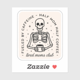 Adesivo Citações engraçadas de amantes de café do clube mã