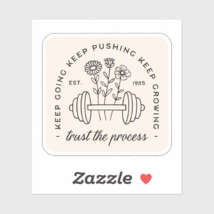 Adesivo Citações estéticas de motivação de garotas de giná