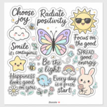 Citações Motivacionais e Caracteres Felizes