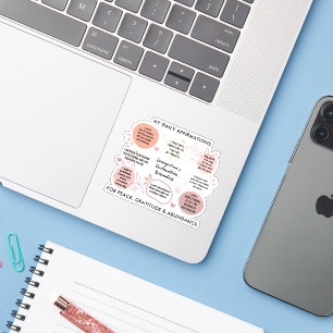Adesivo Citações Personalizadas de Afirmações Diárias Cris