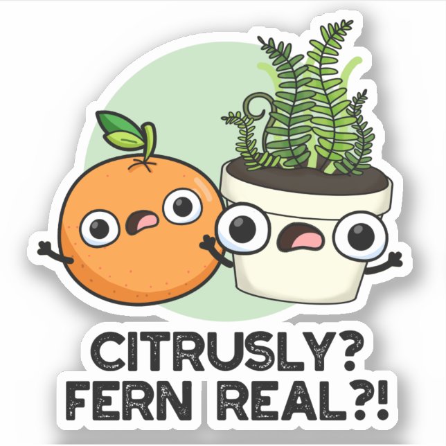 Adesivo Citrusly Fern Real Funny Citrus Plant (Frente)
