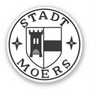 Adesivo City Seal of Moers, Alemanha