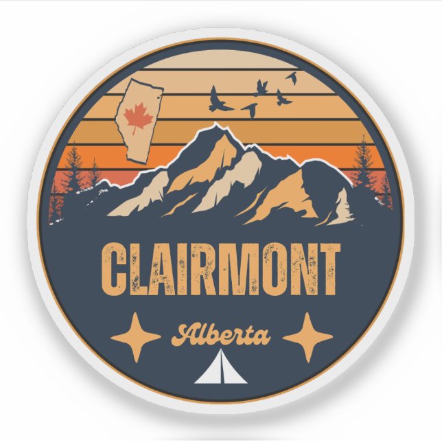 Adesivo Clairmont, Alberta (Frente)