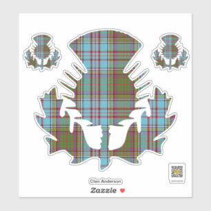 Adesivo Clan Anderson Thistle Sticker