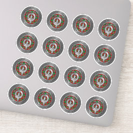 Adesivo Clan Boyd Crest e Tartan Knot