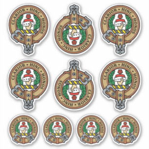 Adesivo Clan Buchanan Crest Sticker Set