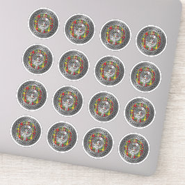 Adesivo Clan Buchanan Crest & Tartan Knot