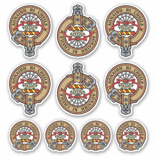 Adesivo Clan Cameron Crest Sticker Set (Frente)