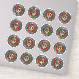 Adesivo Clan Cameron Crest & Tartan Knot Sticker