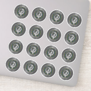 Adesivo Clan Campbell Crest & Tartan Knot Sticker