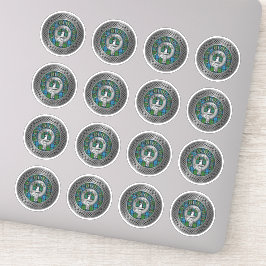 Adesivo Clan Colquhoun Crest & Tartan Knot